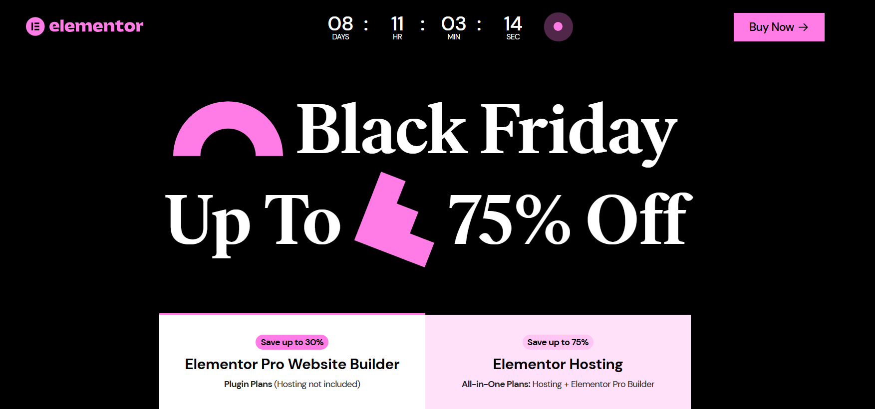 Elementor Black Friday Offer 2024